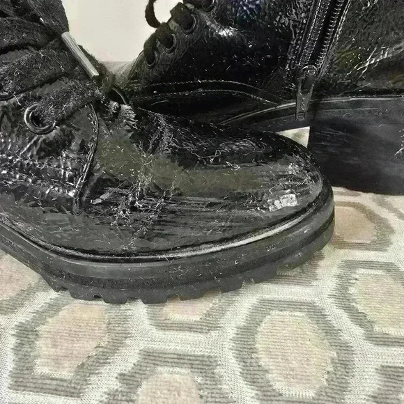 TOPSHOP PATTEN HEEL  BOOTIE - Picture 8 of 11